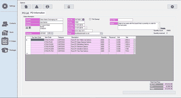 Purchase order software